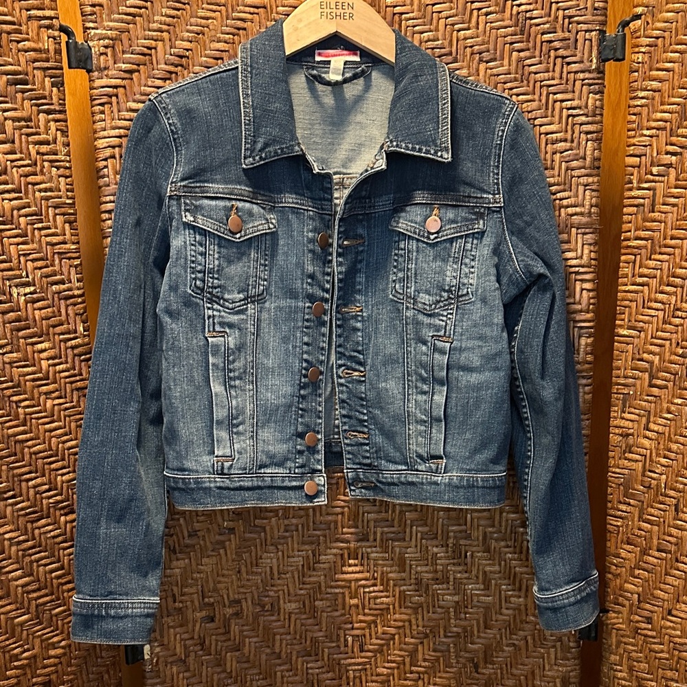 Eileen Fisher Women's Classic Blue Jean Jacket